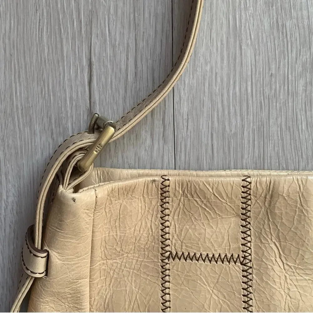 Hobo Cobblestone Stitched Patchwork Handbag - Picture 3 of 5